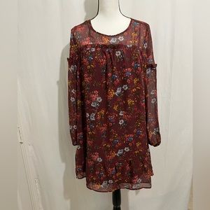 Time and tru floral print dress size 8/10 M